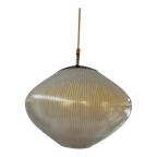 Opaline Hanglamp Met Messing Armatuur thumbnail 1