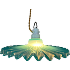 Vintage Kraaglamp – Glas En Porselein thumbnail 1