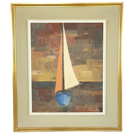 E. De Gezelle - Schilderij Schip 1