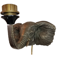 Olifanten Wandlamp Massief Messing