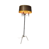 Vintage 'gouden' Staanlamp Met Franjes