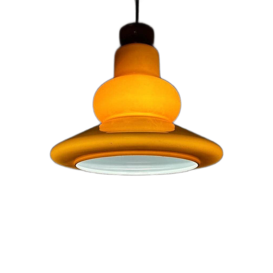 Vintage Space Age Glazen Hanglamp 1