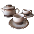 Mid Century Vintage Gerzit West Germany Koffie Of Thee Servies. 15 Delig. thumbnail 1