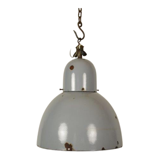 Blauw Grijze Hanglamp Industrieel 1