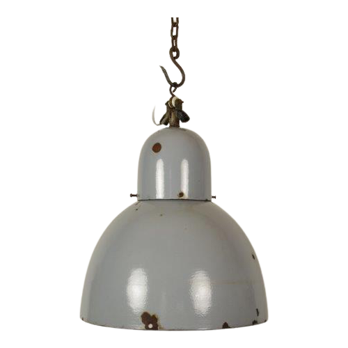 Blauw Grijze Hanglamp Industrieel