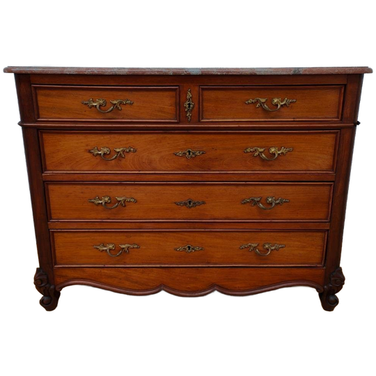 Vintage Frans Dressoir Commode Ladekast Badkamerkast Met Marmer Blad 501 1