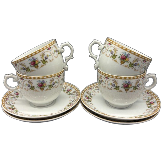 Furstenberg Set Kop En Schotels 8 Delig 50's 1