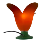 Vandeheg - Table Lamp Made From Glass - Green/Orange - Model Tullip thumbnail 1