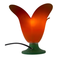 Vandeheg - Table Lamp Made From Glass - Green/Orange - Model Tullip