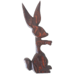* Vintage Wandhanger Konijn Geen Wandvogel thumbnail 1