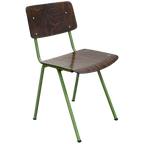 Vintage Marko Stoelen, Groen Opnieuw Gepoedercoat Frame. thumbnail 1