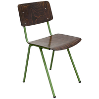 Vintage Marko Stoelen, Groen Opnieuw Gepoedercoat Frame.