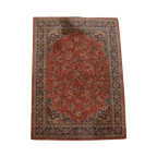 Oudroze, Rood En Blauw Oosters Vloerkleed Met Mooi Motief 285x202cm thumbnail 1