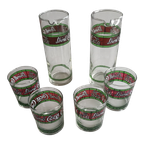 Vintage Set Coca Cola 'Glas In Lood 'Style thumbnail 1