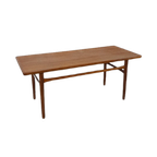 Teak Fineer Salontafel Vintage thumbnail 1