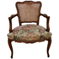 Brocante Vintage Gobelin Stoeltje, Fauteuil, Fauteuiltje 904