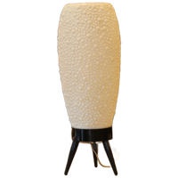 Lampe Mid-century En Plastique Texturé, Années 50–60