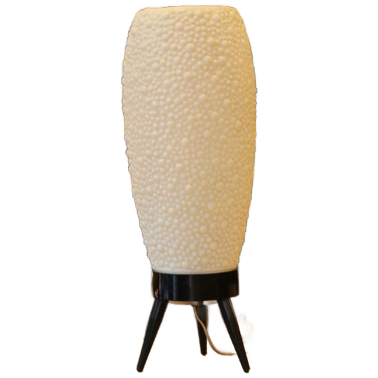 Lampe Mid-century En Plastique Texturé, Années 50–60 1