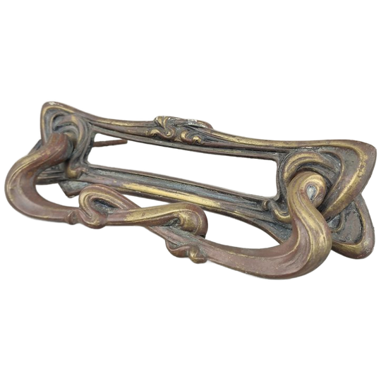 Bronzen Art Nouveau Brievenbusgleuf 1