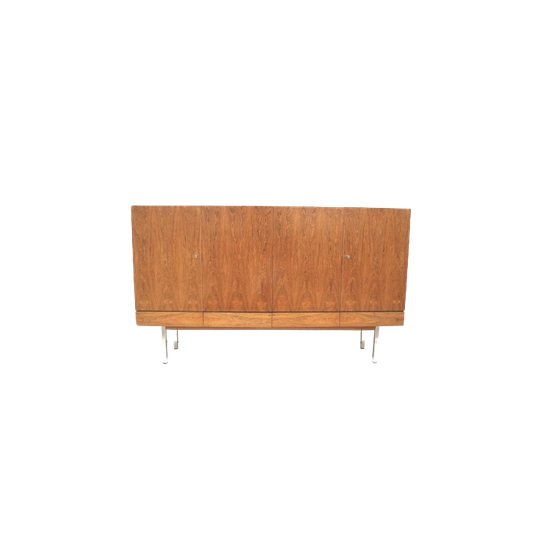 Zeldzaam Vintage Palissander Dressoir Van Leo Bub Voor Wertmöbel 1