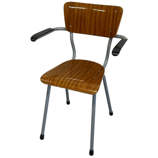 Vintage Eetkamer/bureaustoel Toffe Vorm Met Leuningen 1