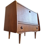 Small Danish Bar Cabinet In Teak Veneer thumbnail 1
