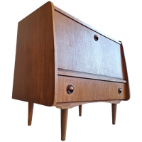 Small Danish Bar Cabinet In Teak Veneer