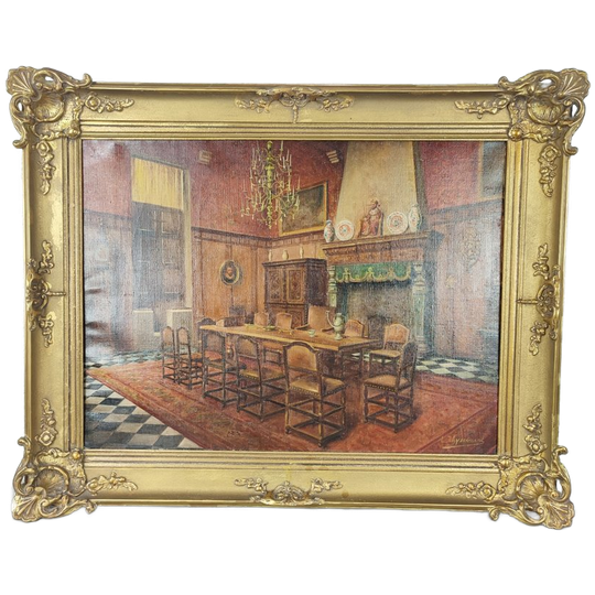 Louis Thysebaert - Interieur Schilderij 1