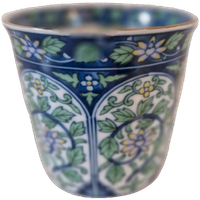 Vintage Porselein Japanse Kom Bloempot Met Lotus Bloem