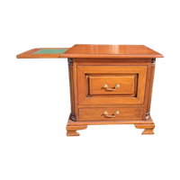 Klassiek Engels Bureau Ladekast, Nachtkastje Bijzettafel Met