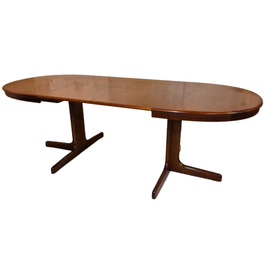 Vintage Uitschuifbare Eettafel Lübke Stijl Deense Eettafel 1