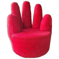 90's Vintage Fauteuil Rode Handstoel Retro Fauteuil