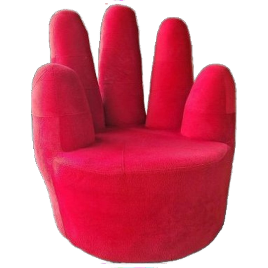 90's Vintage Fauteuil Rode Handstoel Retro Fauteuil 1
