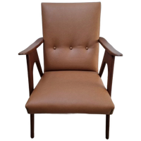 Vintage Fauteuil ‘50’60 Opnieuw Bekleed