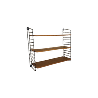 Vintage Modulair Wandsysteem Met 3 Planken, Wandrek Nr. 5