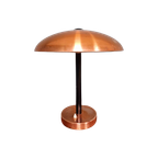 Grote Koperen Bureaulamp, Bauhaus-Stijl, Jaren 50 thumbnail 1