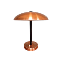 Grote Koperen Bureaulamp, Bauhaus-Stijl, Jaren 50