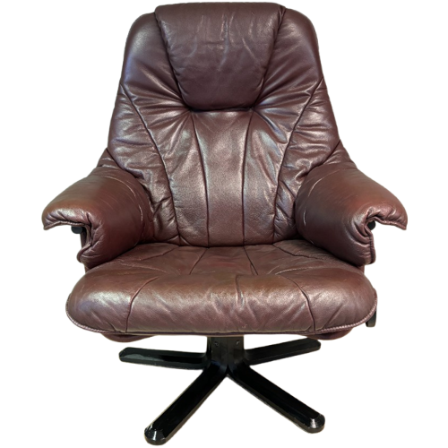 Deense Leren  Unico Mid Century Fauteuil