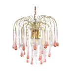 Vintage Teardrop Lamp - Donker Roze/Kristal thumbnail 1