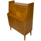 Vintage Secretaire Kastje Zweedse Jaren 60 Werkplek thumbnail 1
