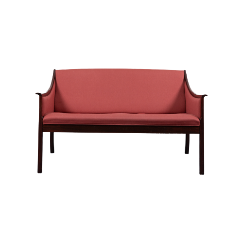 Elegant Two Seat Sofa / Bank From Ole Wanscher For P. Jeppensen