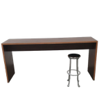 Design Bartafel Noten Hout Hpl Gefineerd Multiplex Statafel thumbnail 1