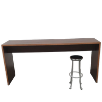 Design Bartafel Noten Hout Hpl Gefineerd Multiplex Statafel