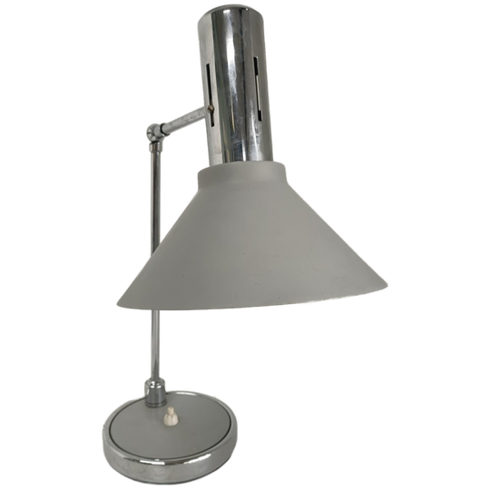 Vintage Stilux Milano Tafellamp Bureaulamp Grijs Jaren 60/70 1