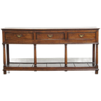 Prachtige Antieke Engelse Double Based Side Table/ Dressoir Van Eikenhout thumbnail 1