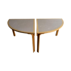 Half Dining Table - Magnus Olesen (Light Grey) 판매가 회원공개 Bent Beechwood Dining Table Magnus Olesen thumbnail 1