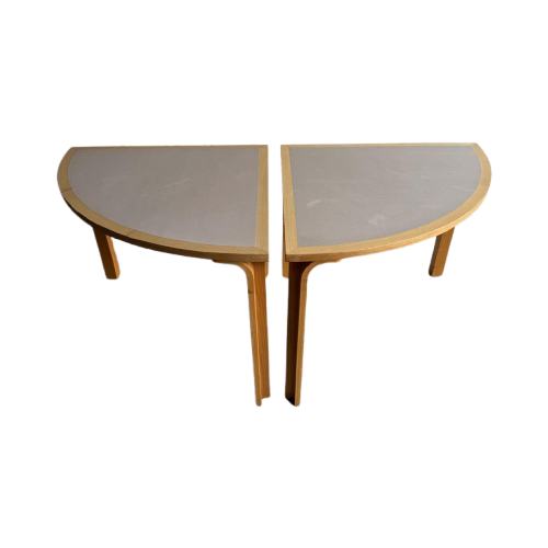 Half Dining Table - Magnus Olesen (Light Grey) 판매가 회원공개 Bent Beechwood Dining Table Magnus Olesen