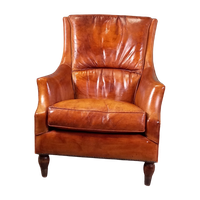 Fauteuil - Cognackleurige Schaapsleer