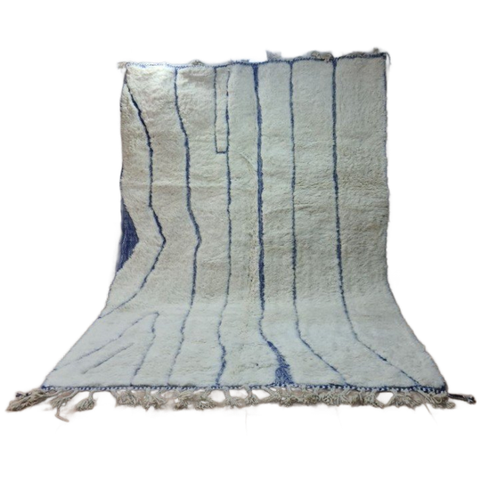 Authentiek Marokkaans Berber Beni Ourain Tapijt 300X200 Cm - 100% Wol, Handgemaakt 1