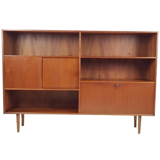 Vintage Deense Buffetkast | Drankenkast Teak Groot 1